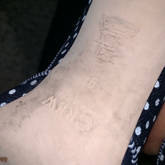 J. Crew Colette d'Orsay pumps in polka-dot denim - Picture 4 of 4